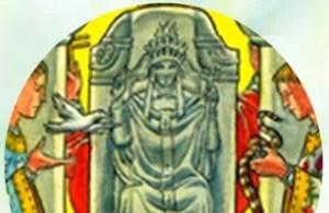 Tarot Hierofant (Preester) - tähendab püstises ja ümberpööratud asendis